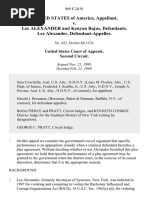 United States v. Lee Alexander and Kenyon Bajus, Lee Alexander, 869 F.2d 91, 2d Cir. (1989)