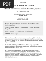 Robert R. Smiley, III v. Milton G. Sincoff and Michel F. Baumeister, 958 F.2d 498, 2d Cir. (1992)