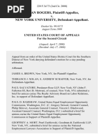 Susan Rogers v. New York University, 220 F.3d 73, 2d Cir. (2000)
