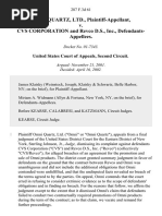 Omni Quartz, Ltd. v. Cvs Corporation and Revco D.S., Inc., 287 F.3d 61, 2d Cir. (2002)