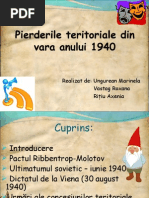 Pierderile Teritoriale Din 1940