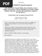 Joan Morrison v. John Johnson, Donald Smith, Edward Bartley, Kevin Mahar, David Peters, Theresa Palumbo, Lori Lehner, Daniel Hulihan, John Doe, and Jane Doe, No. 05-1369-Cv, 429 F.3d 48, 2d Cir. (2005)