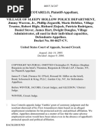 Jose Cotarelo v. Village of Sleepy Hollow Police Department, Jimmy Warren, Jr., Phillip Zegarelli, Mario Defelice, Village Trustee, Robert Higle, Richard Ziejack, Patricia Rodriguez, Daniel Stever, James Hart, Dwight Douglas, Village Administrator, All Sued in Their Individual Capacities, Docket No. 04-4627-Cv, 460 F.3d 247, 2d Cir. (2006)