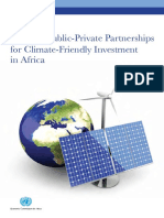 Building Public-Private Partnerships for Climate-Friendly Investment in Africa