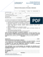 Formular Cerere Echivalare PDF