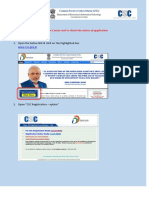 Online CSC Registration Form Process Flow