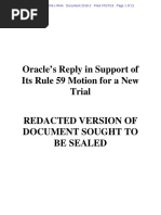 16-07-27 Oracle Reply in Support of Motion for New Trial
