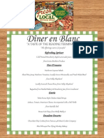 Diner en Blanc Philadelphia 2016 menu