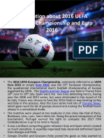 Information About 2016 UEFA European Championship and Euro