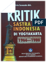 Kritik Sastra Indonesia Di Yogyakarta