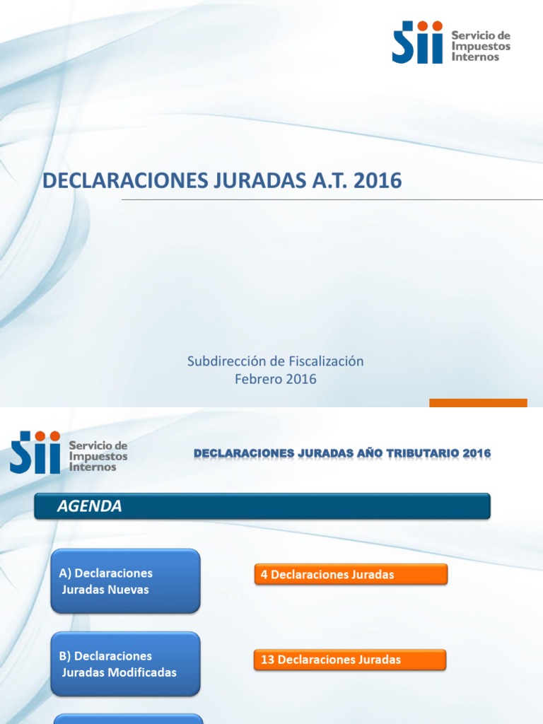 Declaraciones Juradas 2016 | PDF | Compartir (Finanzas) | Impuestos