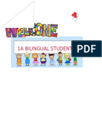 Welcome 1a Bilingual Students