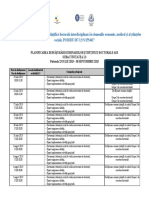 Planificare activitati Interdisciplinar