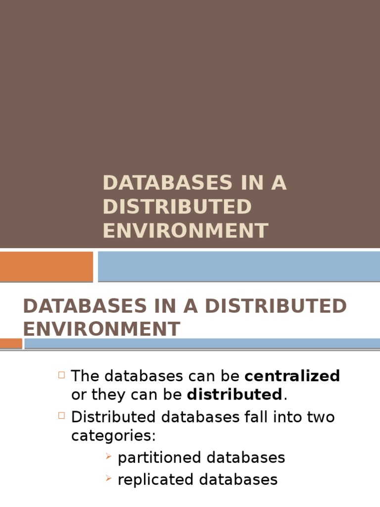 Fundamentals of Distributed Databases | PDF