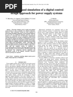 Modeling and Simulation of A Digital Control Design Approach For Power Supply Systems