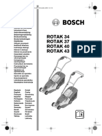 Bosch Appliances ROTAK 43 Lawn Mower User Manual PDF