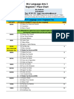 Language Arts 3 Seg 1 Pace Chart