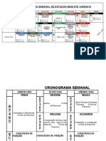 Cronograma de Estudos