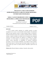 Articulo 3 Valores Morales en La Educacion Superior