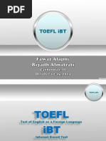 TOEFL IBT Speaking Session