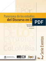 Panorama de Los Estudios Del Discurso en Colombia