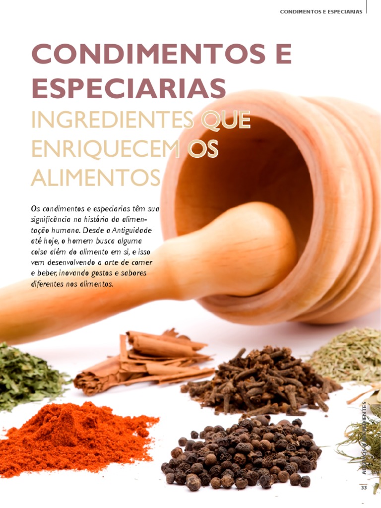 História e Importância das Especiarias | PDF | Pimentão | Orégano