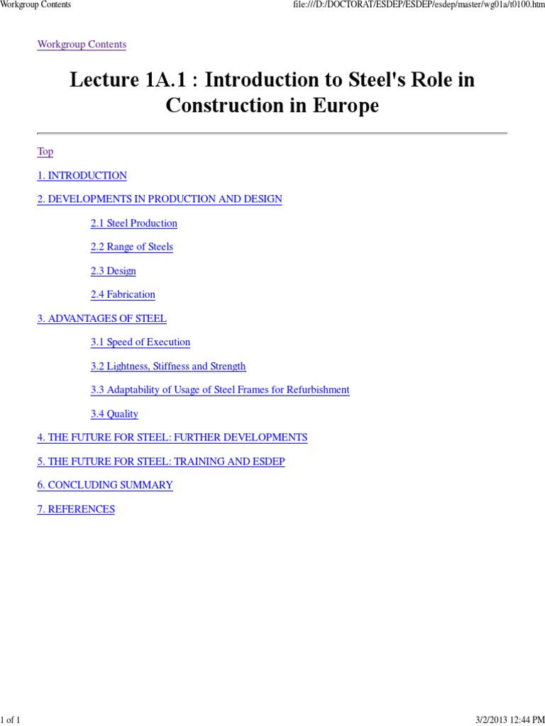 Steel in European Construction Overview | PDF | Art | Science & Mathematics