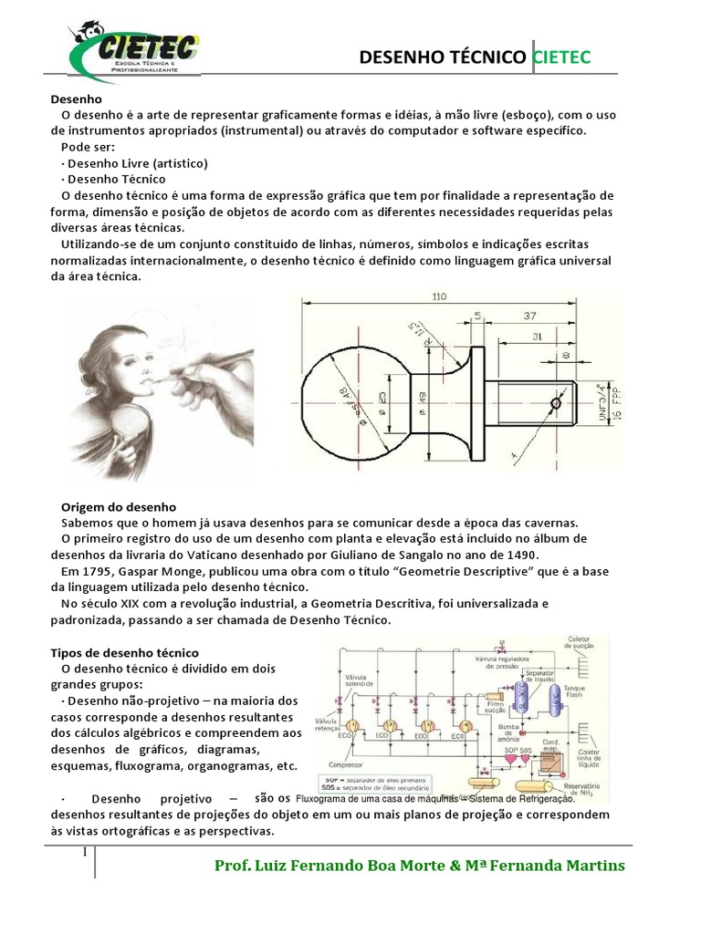 Desenho Técnico.pdf | Triângulo | Perspectiva (Gráficos)