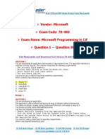 70-483 Exam Dumps With PDF and VCE Download