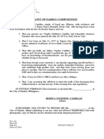 Affidavit of Family Composition