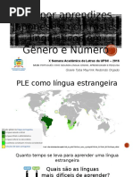 PLE Por Aprendizes Japoneses - contrastes linguísticos em gênero e número