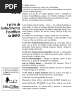 Anglo Resolve UNESP - Biologia Química Física Matemática História Geografia Português