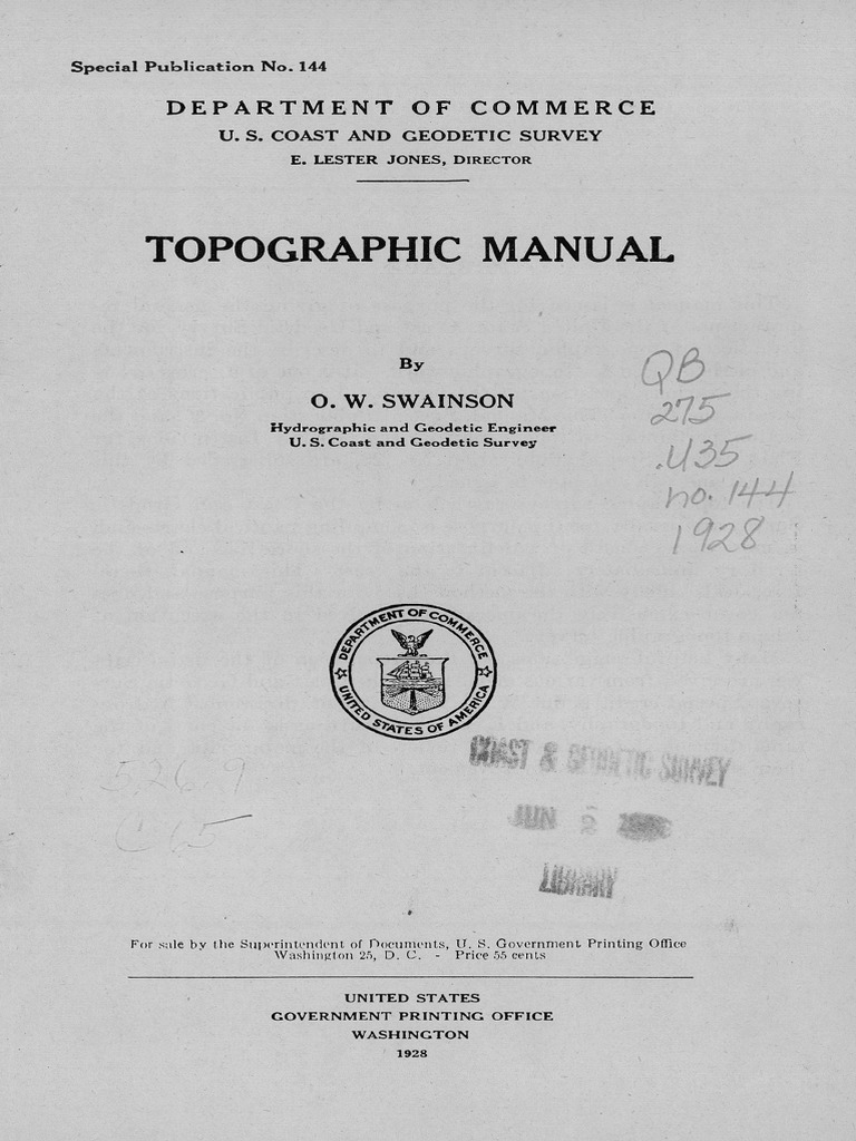 Topographic Surveying Manual | PDF | Topography | Surveying