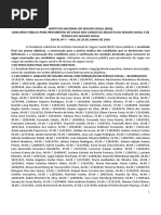 ED 7 2015 INSS - Resultado Final Da Objetiva - SC | PDF
