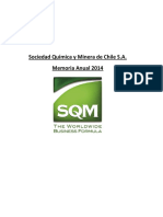 Memoria 2014 SQM PDF
