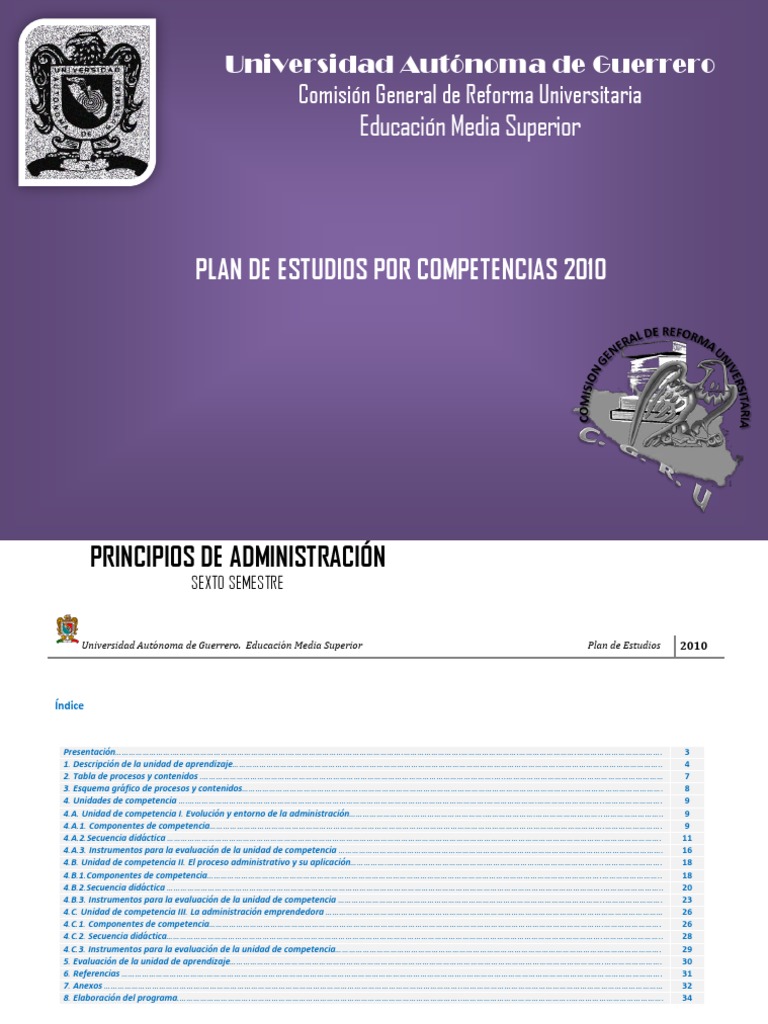 Administracion 6 | PDF | Plan de estudios | Maestros
