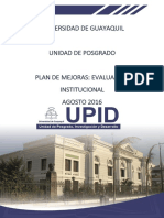 Plan de mejoras UPID