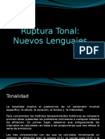 Ruptura tonal nuevos lenguajes