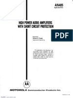 AN485_High Power Audio Amplifiers With Short Circuit Protection