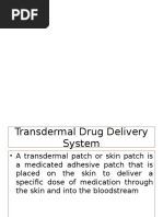 Transdermal Drug Delivery