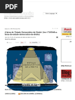 A Farsa Do ‘Estado Democrático de Direito’