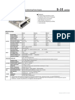 35W Single Output Switching Power Supply: Series