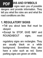 Road Signs and Symbols - To Print