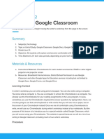 Exploring Google Classroom: Lesson Plan 2