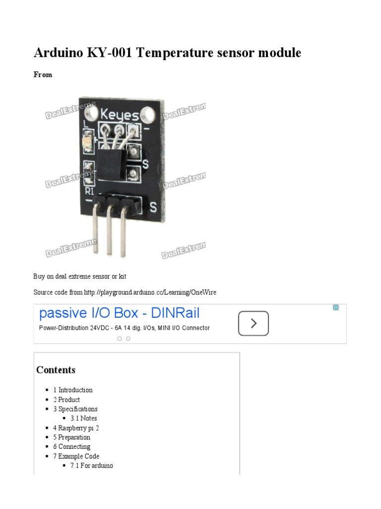 Sensors | PDF | Arduino | Computer Engineering