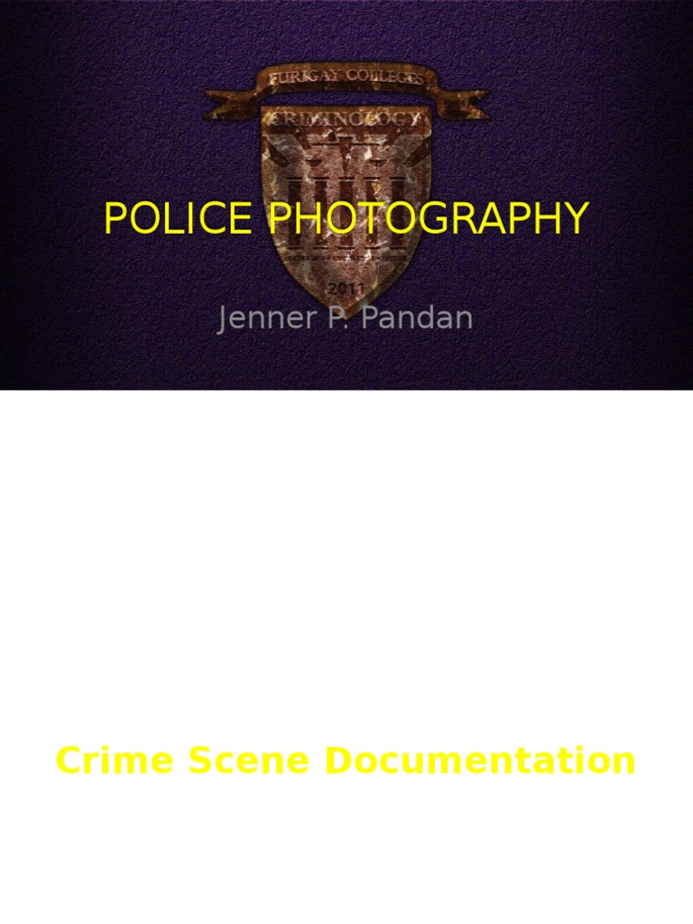 Police Photography | PDF | Crime Scene | Criminology