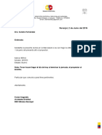 Formato de Certificado de Salud Provisional