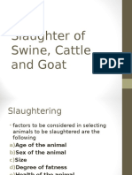 Slaughter of Swine and Goat