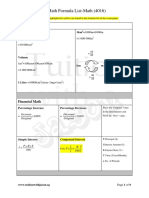 E-Math Formula List - Math (4016)