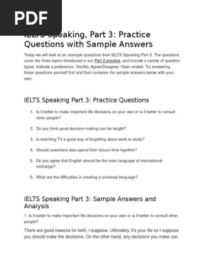 IELTS Speaking